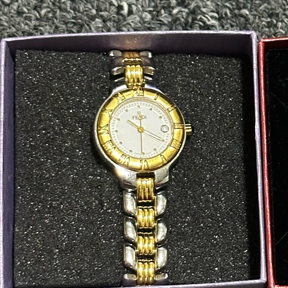 Fendi Gold and Silver Women's Watches